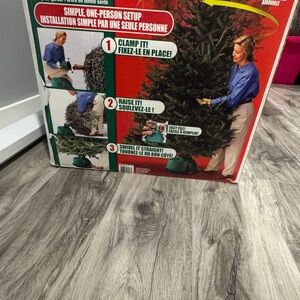 Green and Red Holiday Decor Christmas Tree